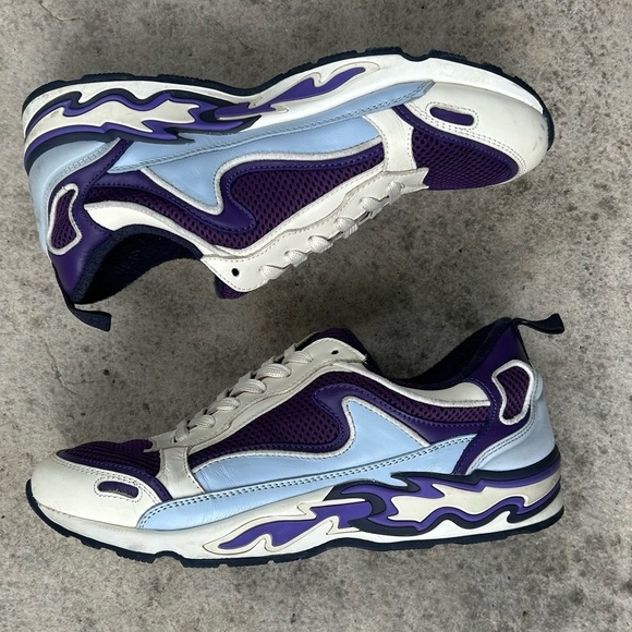 Sandro Paris Flame Sneakers, Blue/ Purple, size 40 - Picture 5 of 12